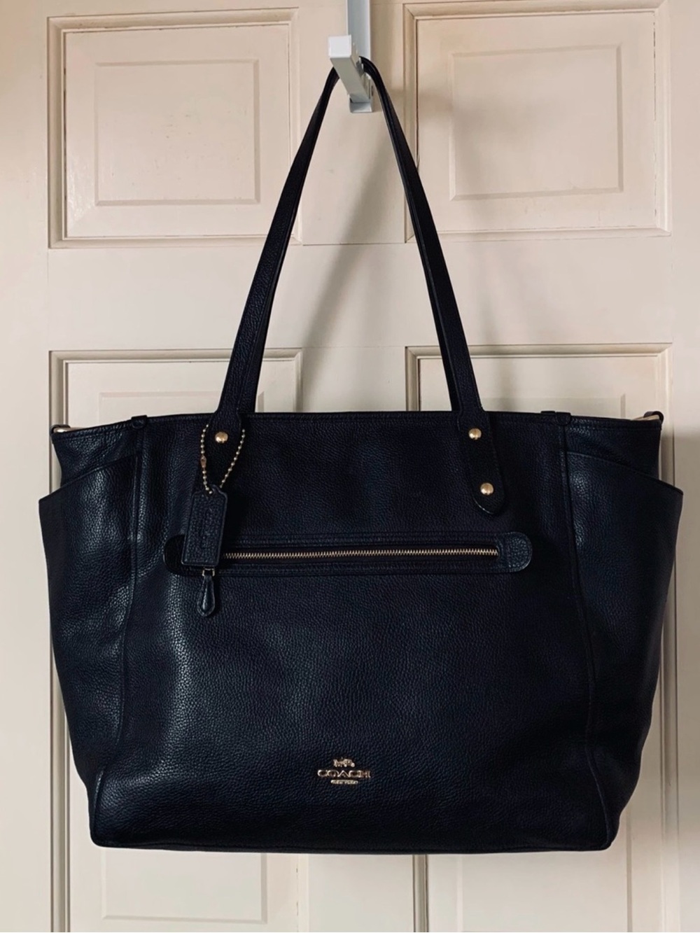 Coach Black Leather Tote Bag 79959